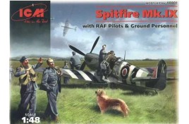 ICM 1/48 Spitfire Mk.IX with RAF pilots & Ground Personnel